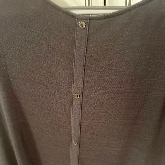 NWOT Market & Spruce Charcoal Short Sleeve Top - Picture 5 of 7